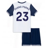 Maglia Calcio Tottenham Hotspur Pedro Porro #23 Prima Divisa Bambino 2024-25 Manica Corta (+ pantaloncini)